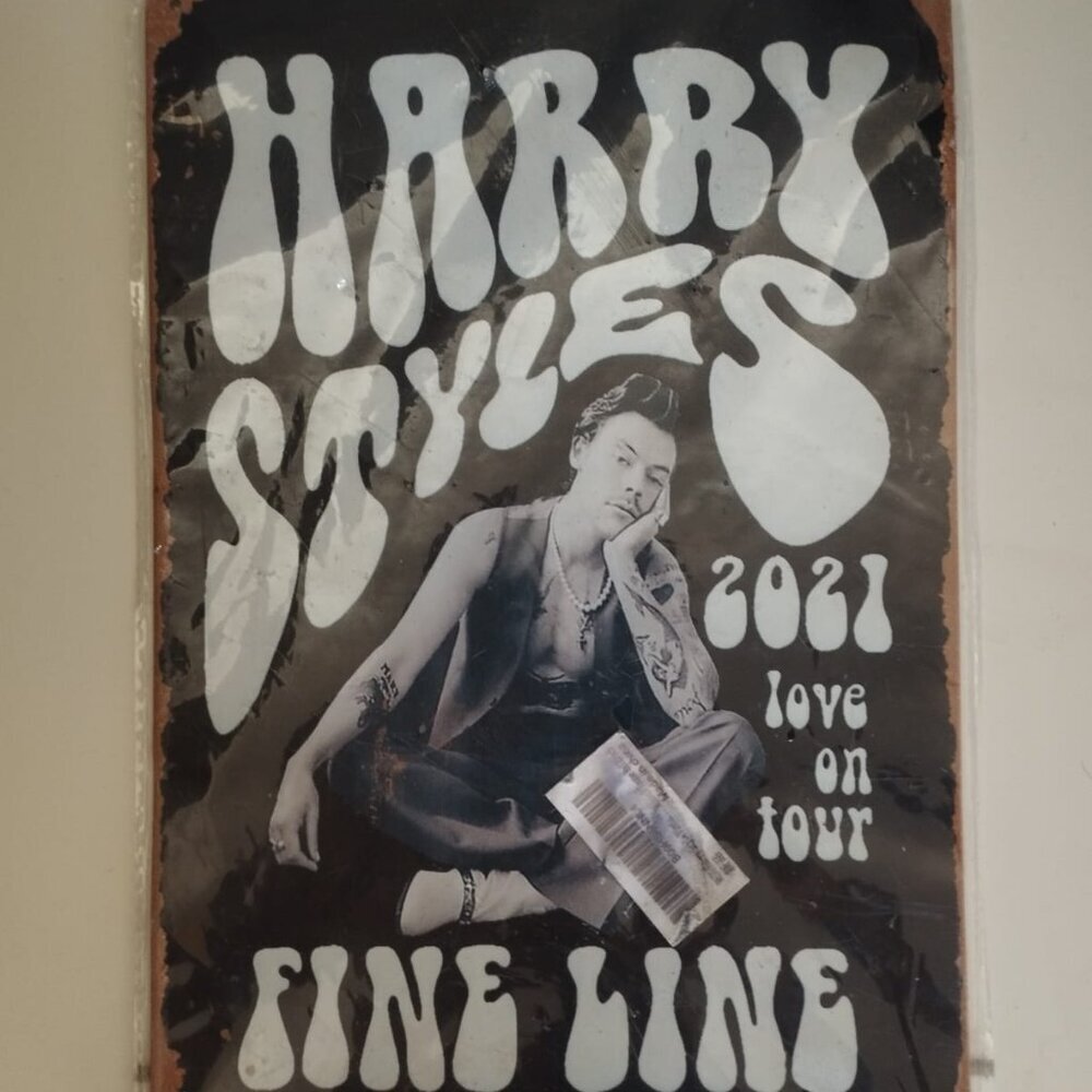 Harry Styles Metal Tin Sign Love On Tour